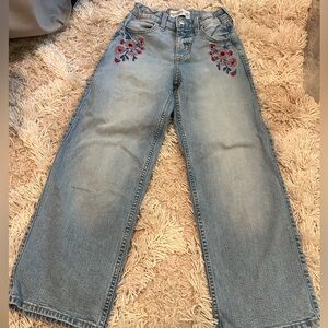 Abercrombie Kids Light Blue Floral Jeans